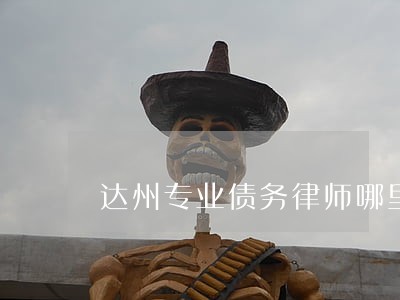 达州专业债务律师哪里找 达州专业债务律师哪里找