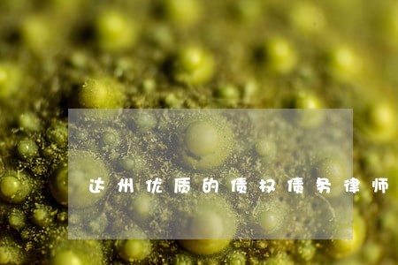 达州优质的债权债务律师 达州优质的债权债务律师