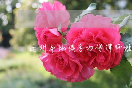 达州本地债务担保律师推荐 达州本地债务担保律师推荐