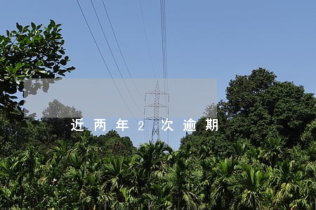 近两年2次逾期 近两年2次逾期