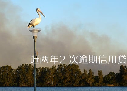 近两年2次逾期信用贷 近两年2次逾期信用贷