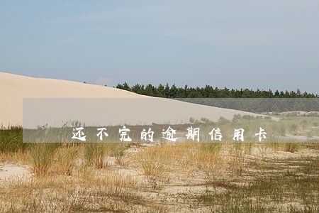 还不完的逾期信用卡 还不完的逾期信用卡