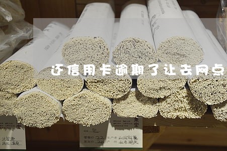 还信用卡逾期了让去网点还 还信用卡逾期了让去网点还