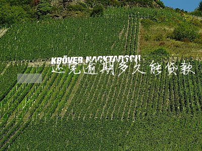 还完逾期多久能贷款 还完逾期多久能贷款
