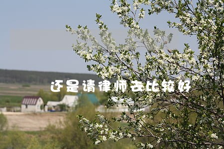 还是请律师去比较好 还是请律师去比较好