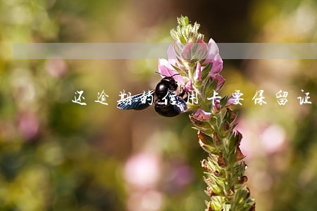 还逾期的信用卡要保留证据吗 还逾期的信用卡要保留证据吗