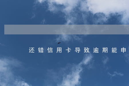 还错信用卡导致逾期能申诉吗 还错信用卡导致逾期能申诉吗