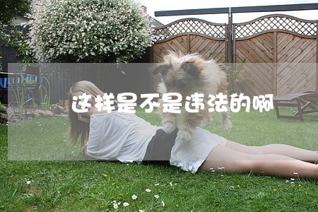 这样是不是违法的啊 这样是不是违法的啊