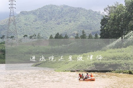 进法院还是做律师