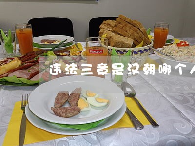 违法三章是汉朝哪个人 违法三章是汉朝哪个人