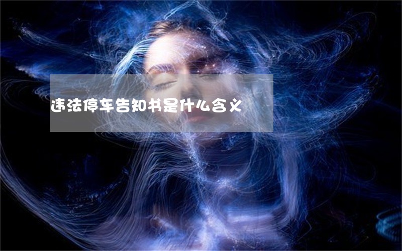 违法停车告知书是什么含义 违法停车告知书是什么含义