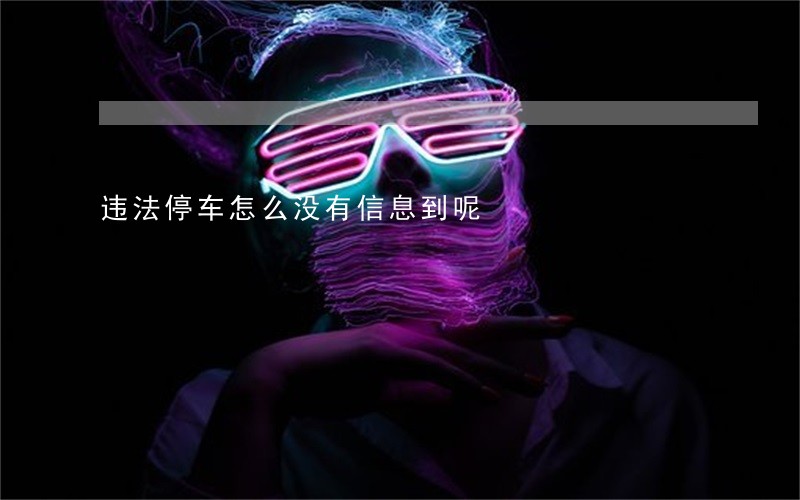 违法停车怎么没有信息到呢 违法停车怎么没有信息到呢