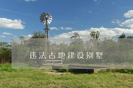 违法占地建设别墅 违法占地建设别墅