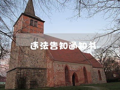 违法告知通知书 违法告知通知书