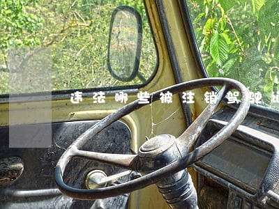 违法哪些被注销驾驶证 违法哪些被注销驾驶证