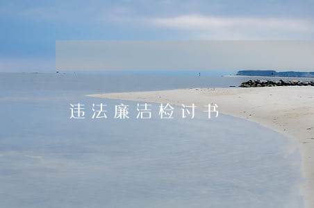 违法廉洁检讨书 违法廉洁检讨书