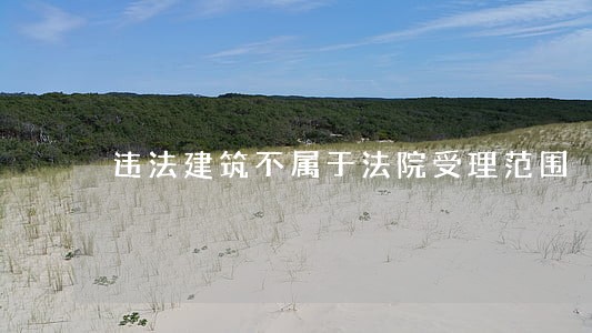 违法建筑不属于法院受理范围 违法建筑不属于法院受理范围