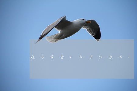 违法放贷7亿多仅收回1500万 违法放贷7亿多仅收回1500万
