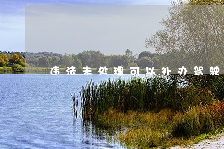 违法未处理可以补办驾驶证吗 违法未处理可以补办驾驶证吗