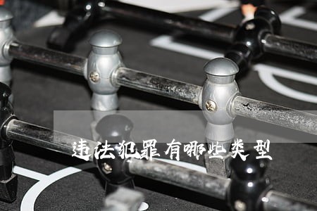 违法犯罪有哪些类型 违法犯罪有哪些类型