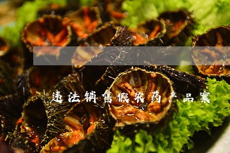 违法销售假农药产品案 违法销售假农药产品案