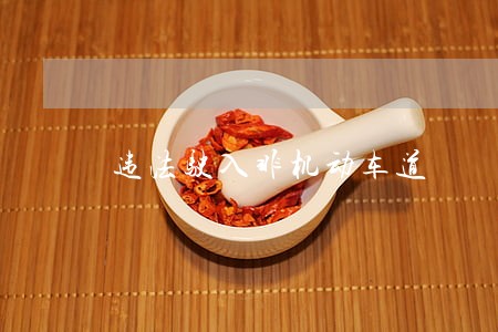 违法驶入非机动车道 违法驶入非机动车道