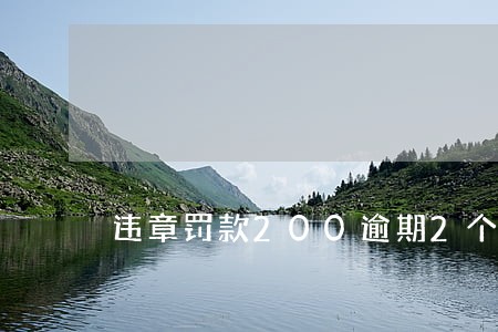 违章罚款200逾期2个月未交 违章罚款200逾期2个月未交