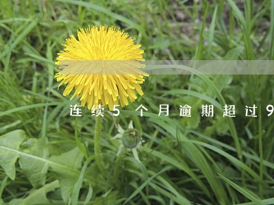 连续5个月逾期超过90天 连续5个月逾期超过90天
