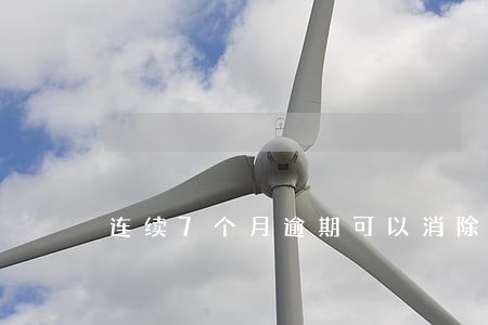 连续7个月逾期可以消除吗 连续7个月逾期可以消除吗