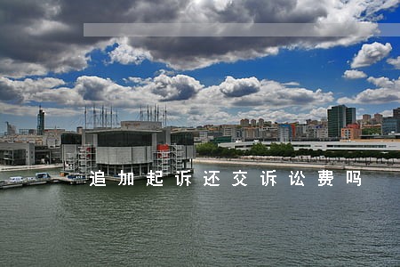 追加起诉还交诉讼费吗 追加起诉还交诉讼费吗