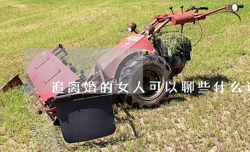追离婚的女人可以聊些什么话题 追离婚的女人可以聊些什么话题