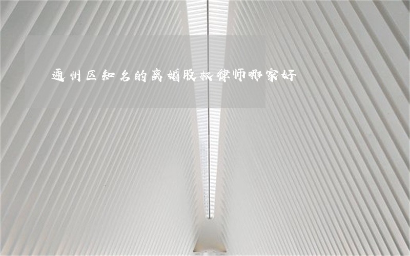 通州区知名的离婚股权律师哪家好 通州区知名的离婚股权律师哪家好