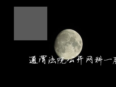 通渭法院公开网科一庭 通渭法院公开网科一庭