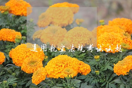 通用航空法规考试试题 通用航空法规考试试题