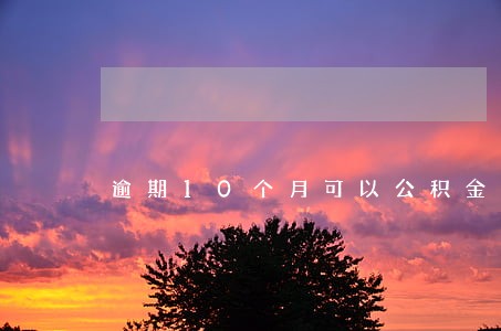 逾期10个月可以公积金贷款吗 逾期10个月可以公积金贷款吗