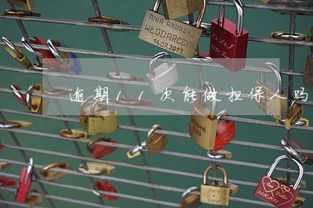 逾期11次能做担保人吗6 逾期11次能做担保人吗6