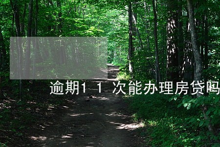 逾期11次能办理房贷吗 逾期11次能办理房贷吗