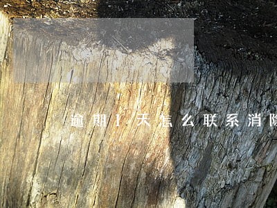 逾期1天怎么联系消除 逾期1天怎么联系消除
