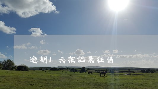 逾期1天被记录征信 逾期1天被记录征信