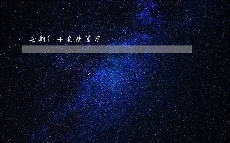 逾期1年负债百万 逾期1年负债百万