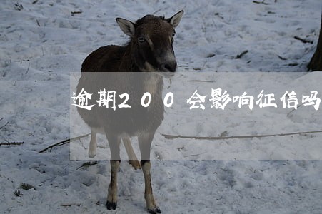 逾期200会影响征信吗