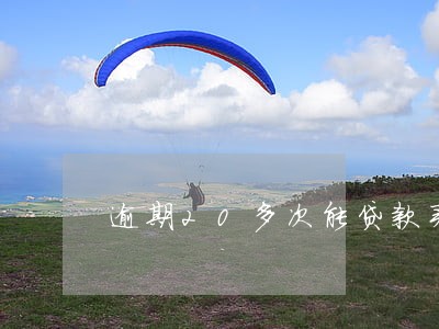 逾期20多次能贷款买车嘛 逾期20多次能贷款买车嘛