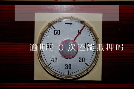 逾期20次还能抵押吗 逾期20次还能抵押吗