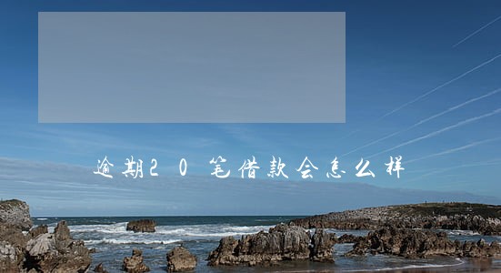 逾期20笔借款会怎么样 逾期20笔借款会怎么样
