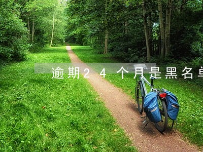 逾期24个月是黑名单吗 逾期24个月是黑名单吗