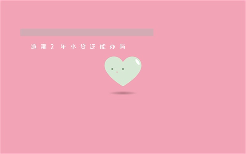 逾期2年小贷还能办吗 逾期2年小贷还能办吗