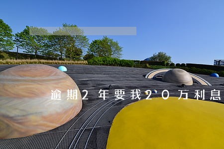 逾期2年要我20万利息 逾期2年要我20万利息