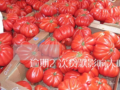 逾期2次贷款影响大吗 逾期2次贷款影响大吗