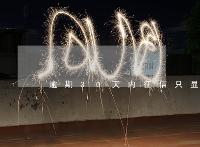 逾期30天内征信只显示1吗 逾期30天内征信只显示1吗