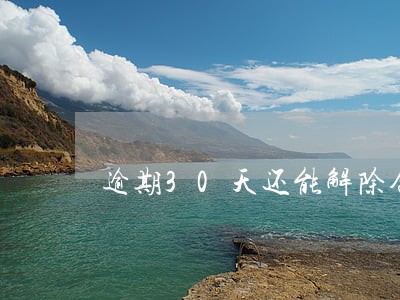 逾期30天还能解除合同吗 逾期30天还能解除合同吗